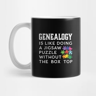 Genealogy Is Like Doing A Jigsaw Puzzle Mug